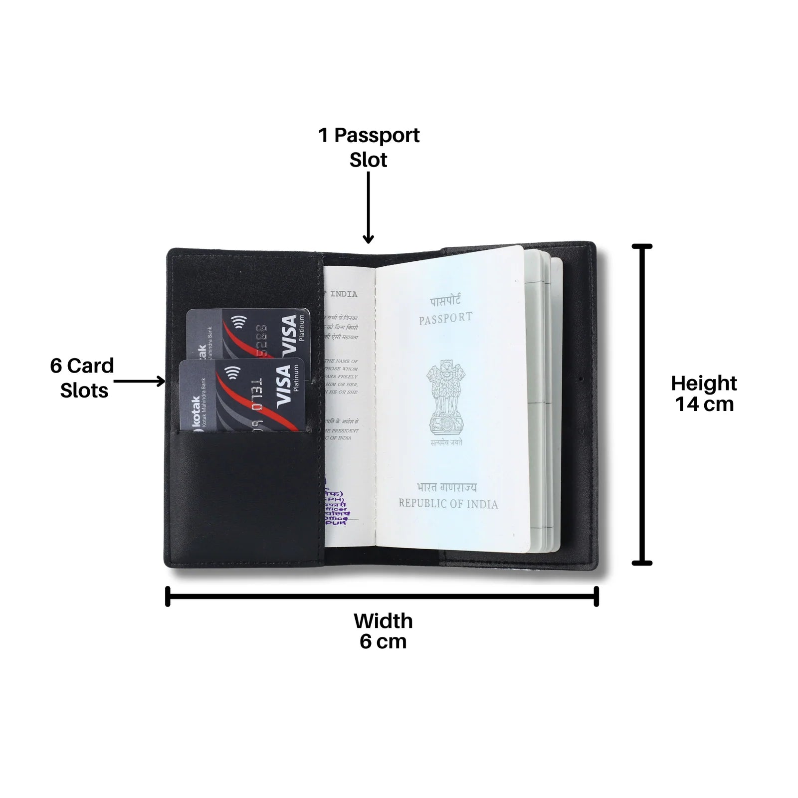 Personalised Passport Cover (Black)