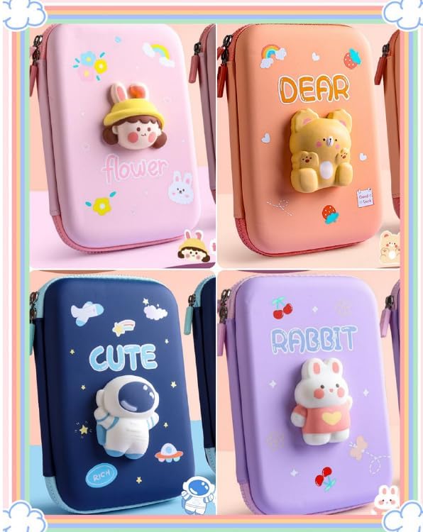 3D Eva with Cute Squishy Astronaut Pencil Case for Boy.