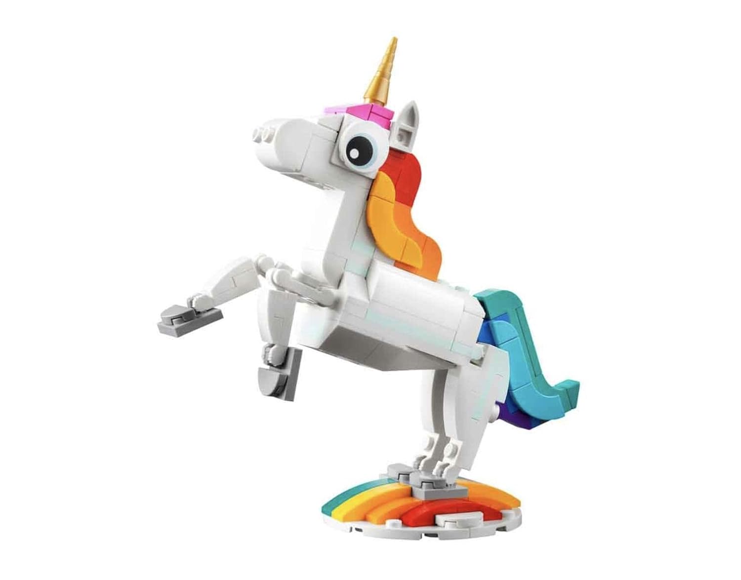 LEGO Creator Magical Unicorn 31140 Building Toy Set, with Unicorn, Seahorse and Peacock Models for Kids Aged 7+