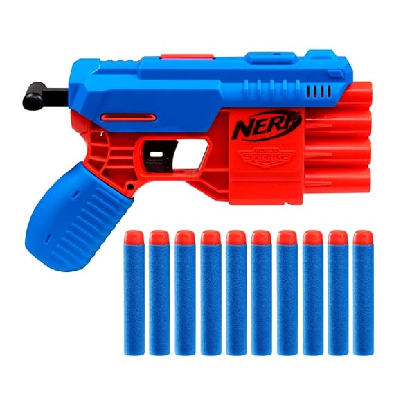 Nerf Alpha Strike Fang Qs-4 Toy Blaster, Christmas for Kids Teens &Adults, Birthday Ages 8+