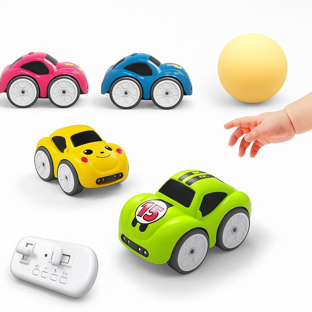Mini RC Intelligent Sensor Stunt Car Toy for Kids 3-8 | 4 Smart Modes: Follow Object, Chase, and Follow Track  | Best Birthday Gift for Kids