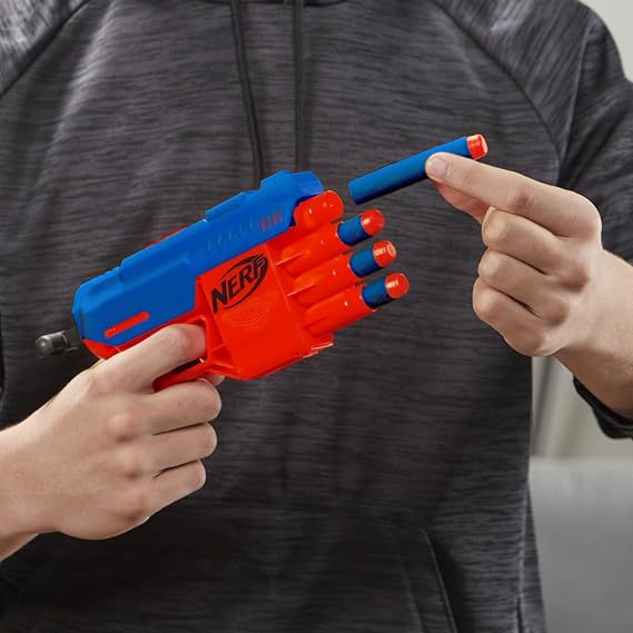 Nerf Alpha Strike Fang Qs-4 Toy Blaster, Christmas for Kids Teens &Adults, Birthday Ages 8+