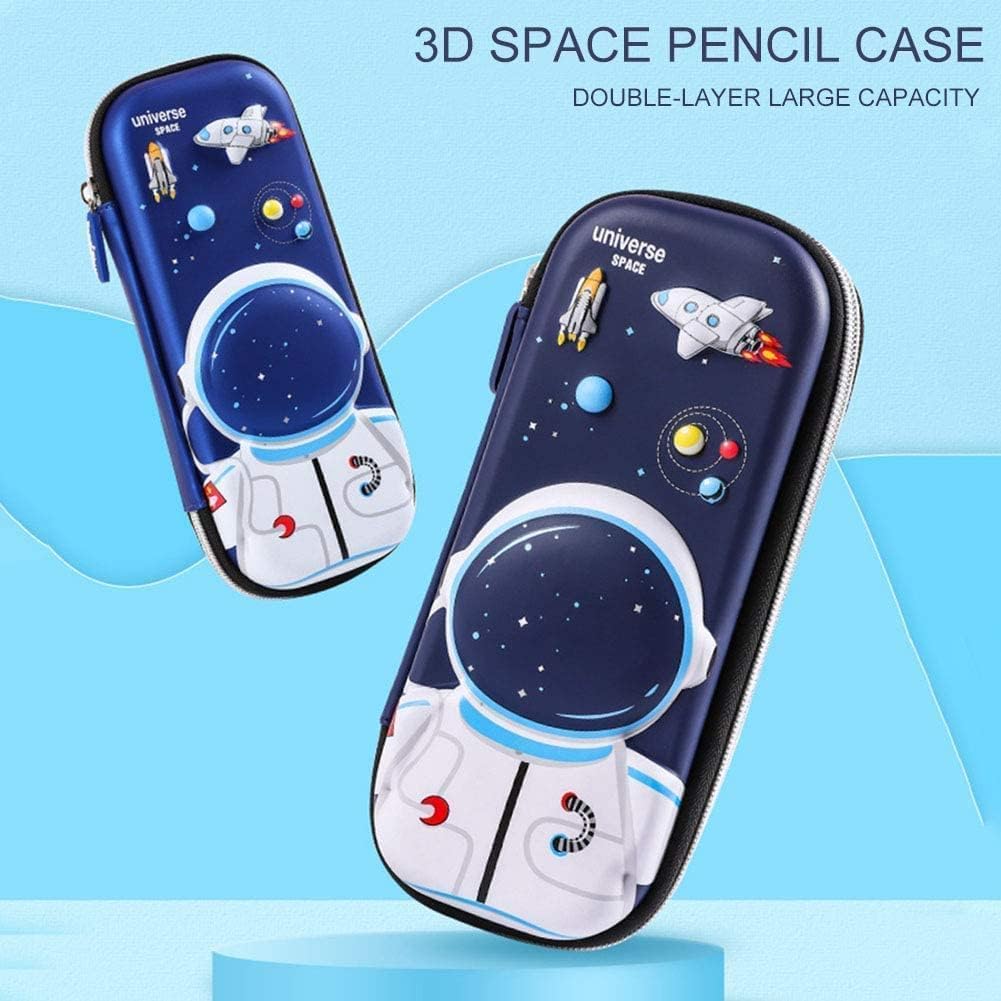 3D Cover Eva Space Astronaut Theme Pencil Case/Pencil Pouch for Students Kids