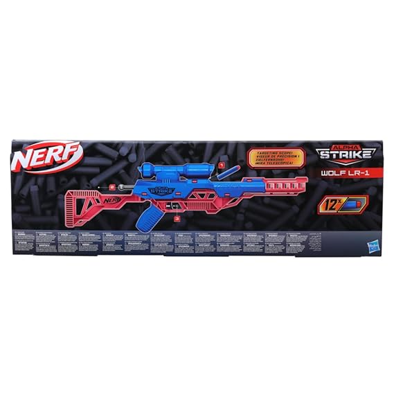 Nerf Alpha Strike Wolf LR-1 Blaster with Targeting Scope,Toys for Kids Teens and Adults 8+