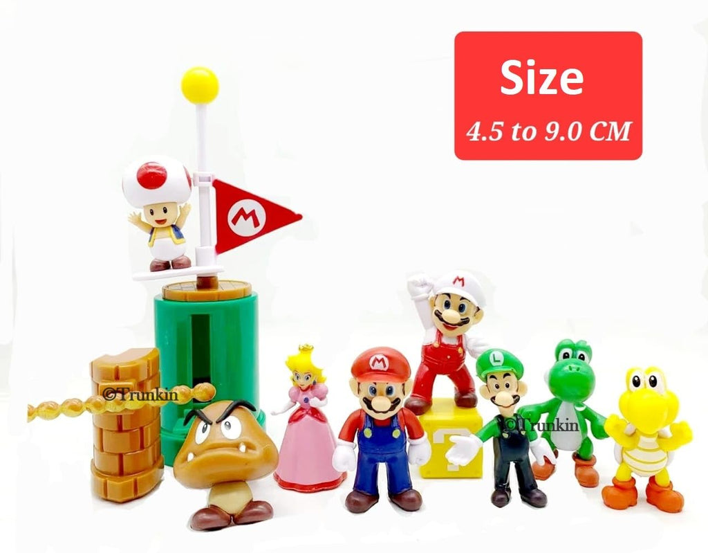Mario Brothers Set of 12 Action Figures Childhood Game Figures Collectible Model Toy