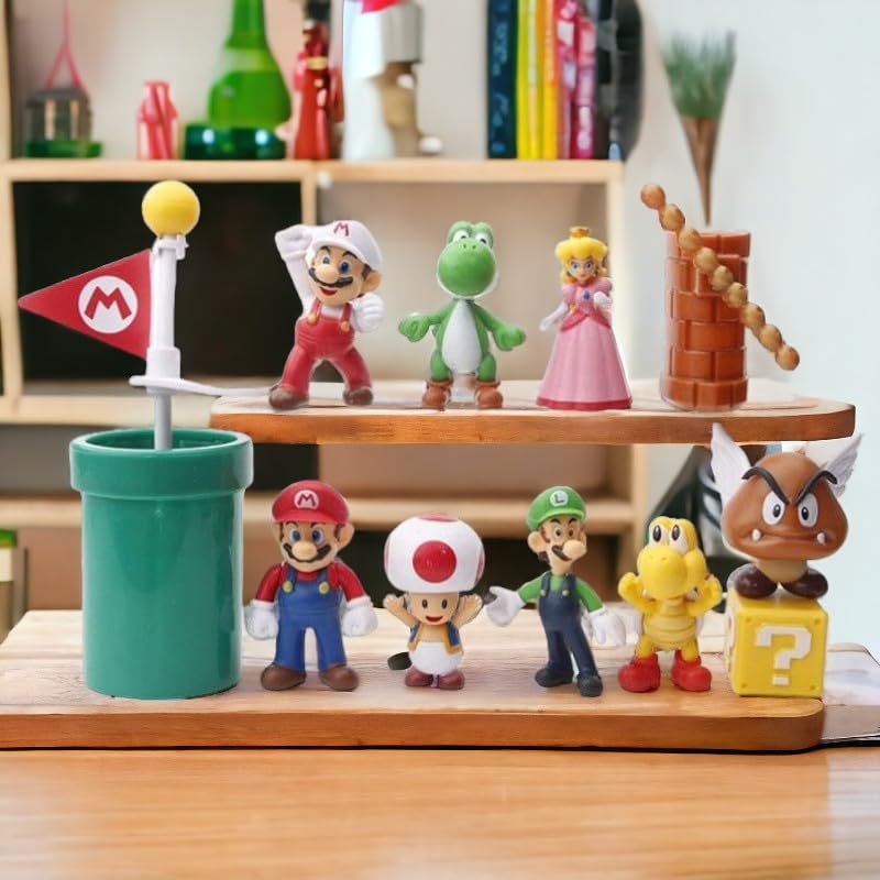Mario Brothers Set of 12 Action Figures Childhood Game Figures Collectible Model Toy