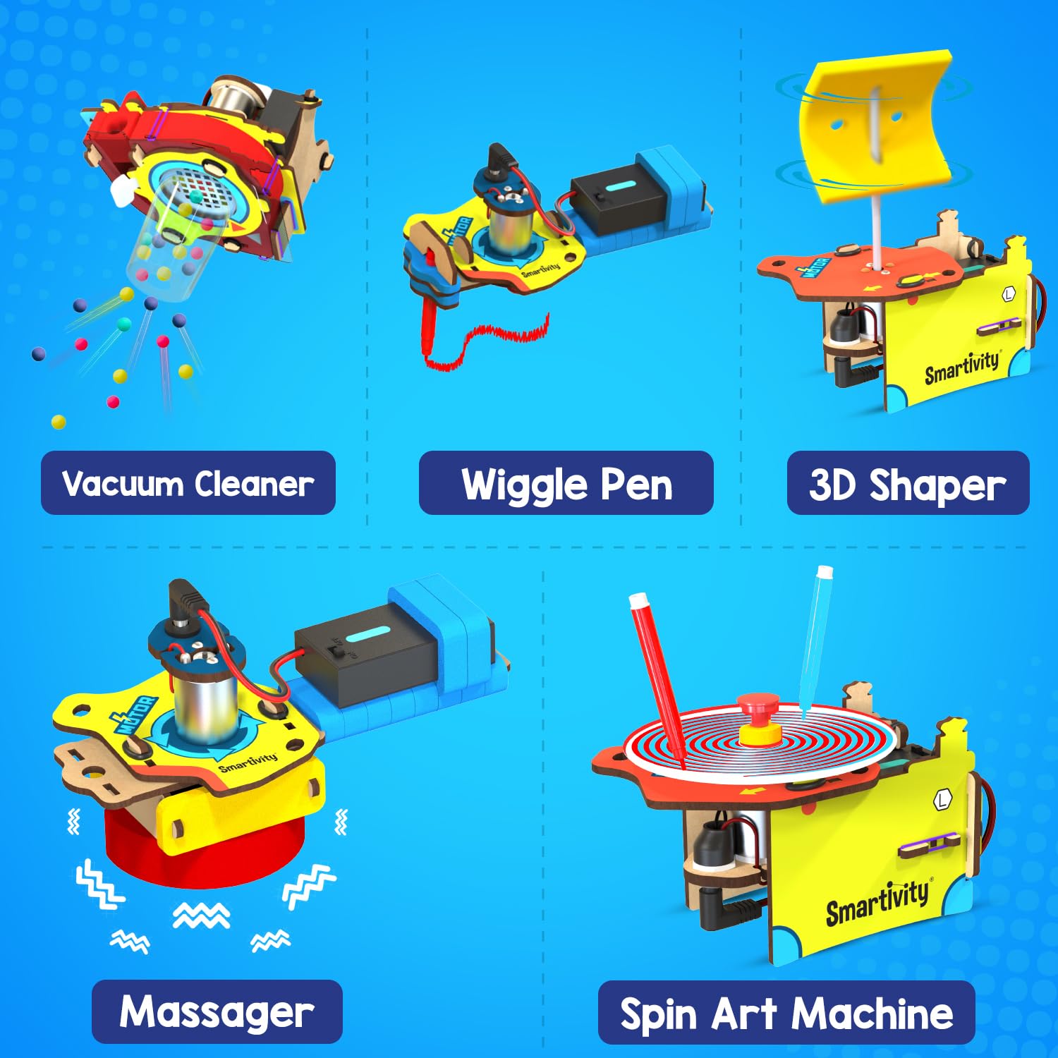 Smartivity 10-in-1 STEM Engineering Kit for Kids Ages 6-12 Years Old | Christmas Gifts for Smart Kids