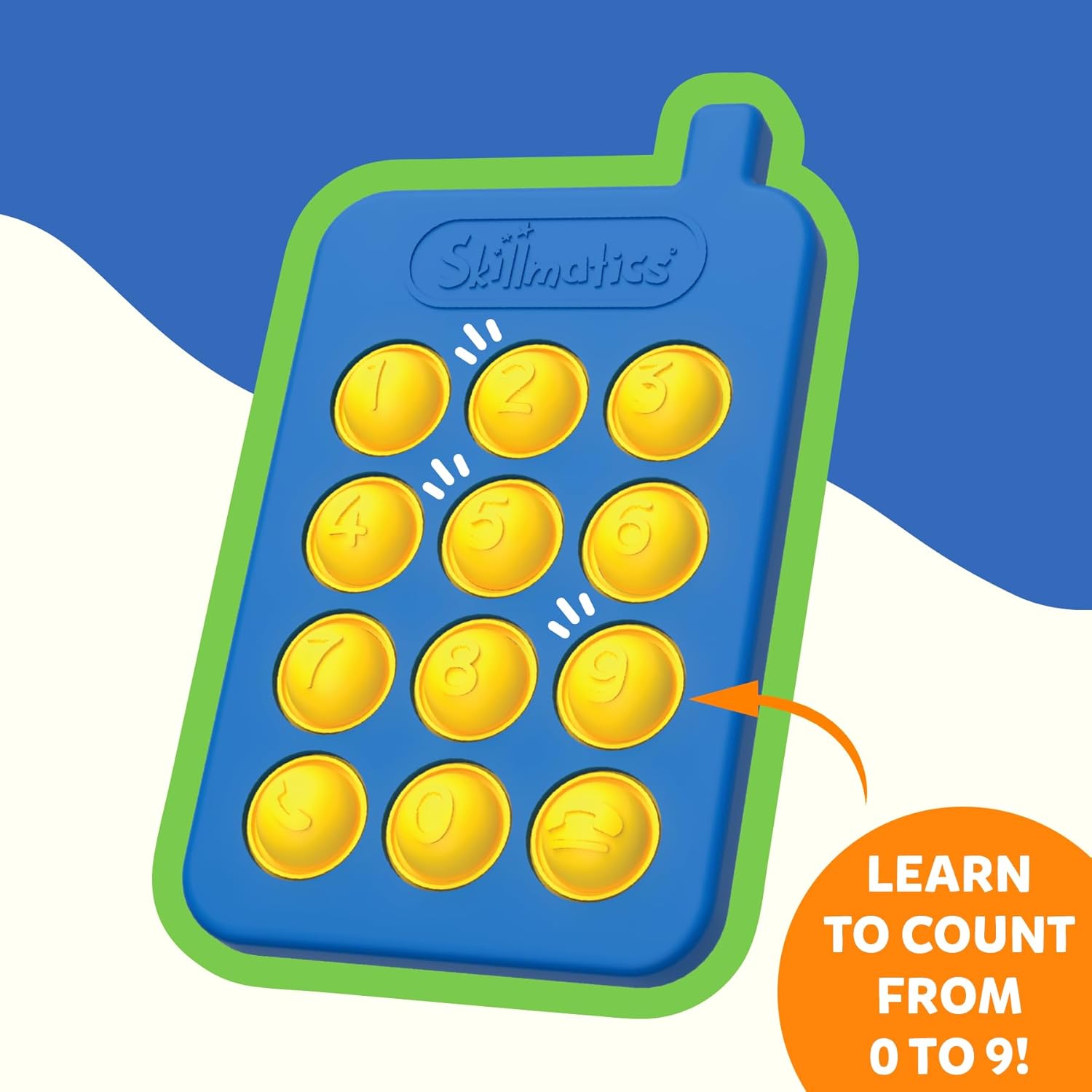 Skillmatics Push & Pop for Kids - Sensory & Fidget Toy, Gifts for Infants 9-24 Months.