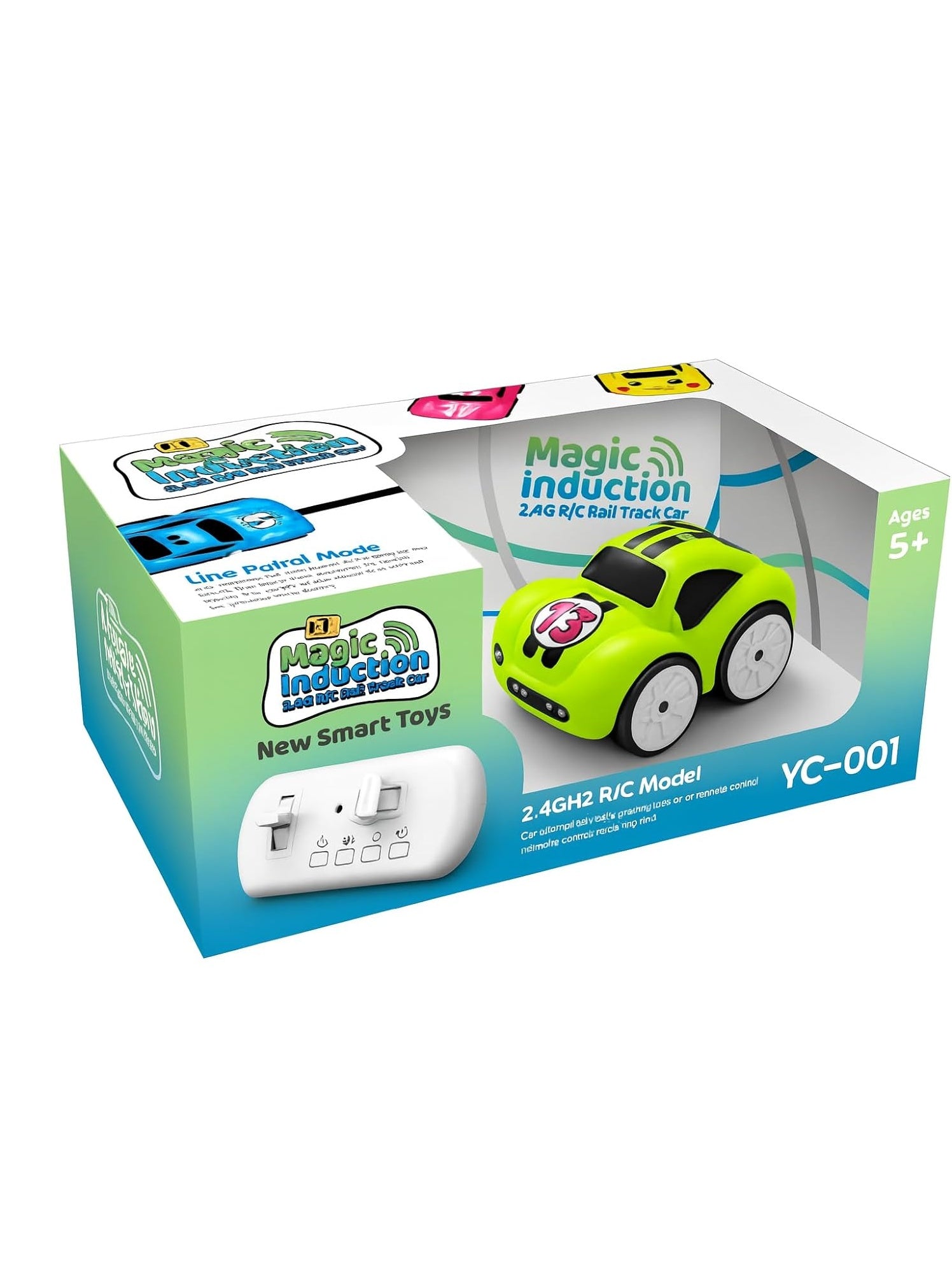 Mini RC Intelligent Sensor Stunt Car Toy for Kids 3-8 | 4 Smart Modes: Follow Object, Chase, and Follow Track  | Best Birthday Gift for Kids