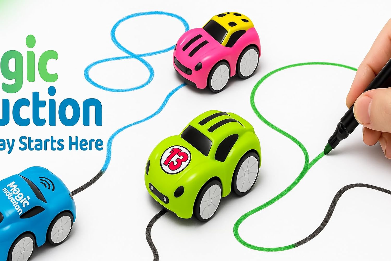 Mini RC Intelligent Sensor Stunt Car Toy for Kids 3-8 | 4 Smart Modes: Follow Object, Chase, and Follow Track  | Best Birthday Gift for Kids