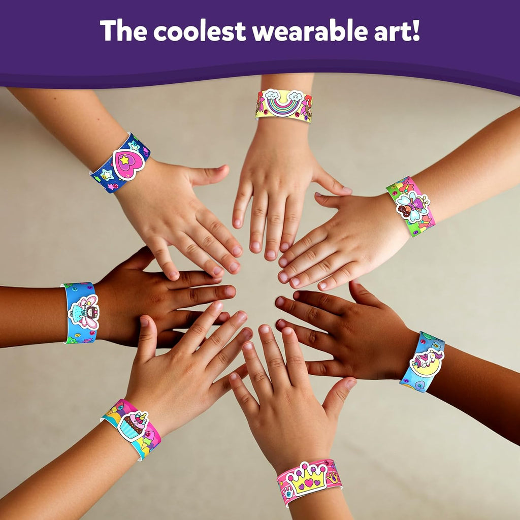 Skillmatics Craft Activity - Snap Bandz, Unicorns & Princesses, DIY Art & Craft Activity, Mess-Free,8 Bands (8.6"), Gifts for Girls & Boys Ages 4- 10