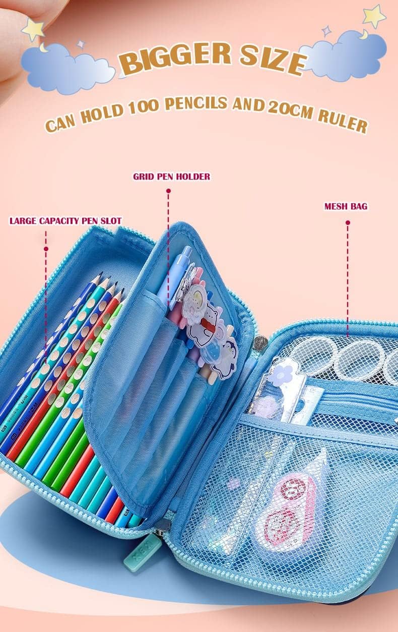 3D Eva with Cute Squishy Astronaut Pencil Case for Boy.