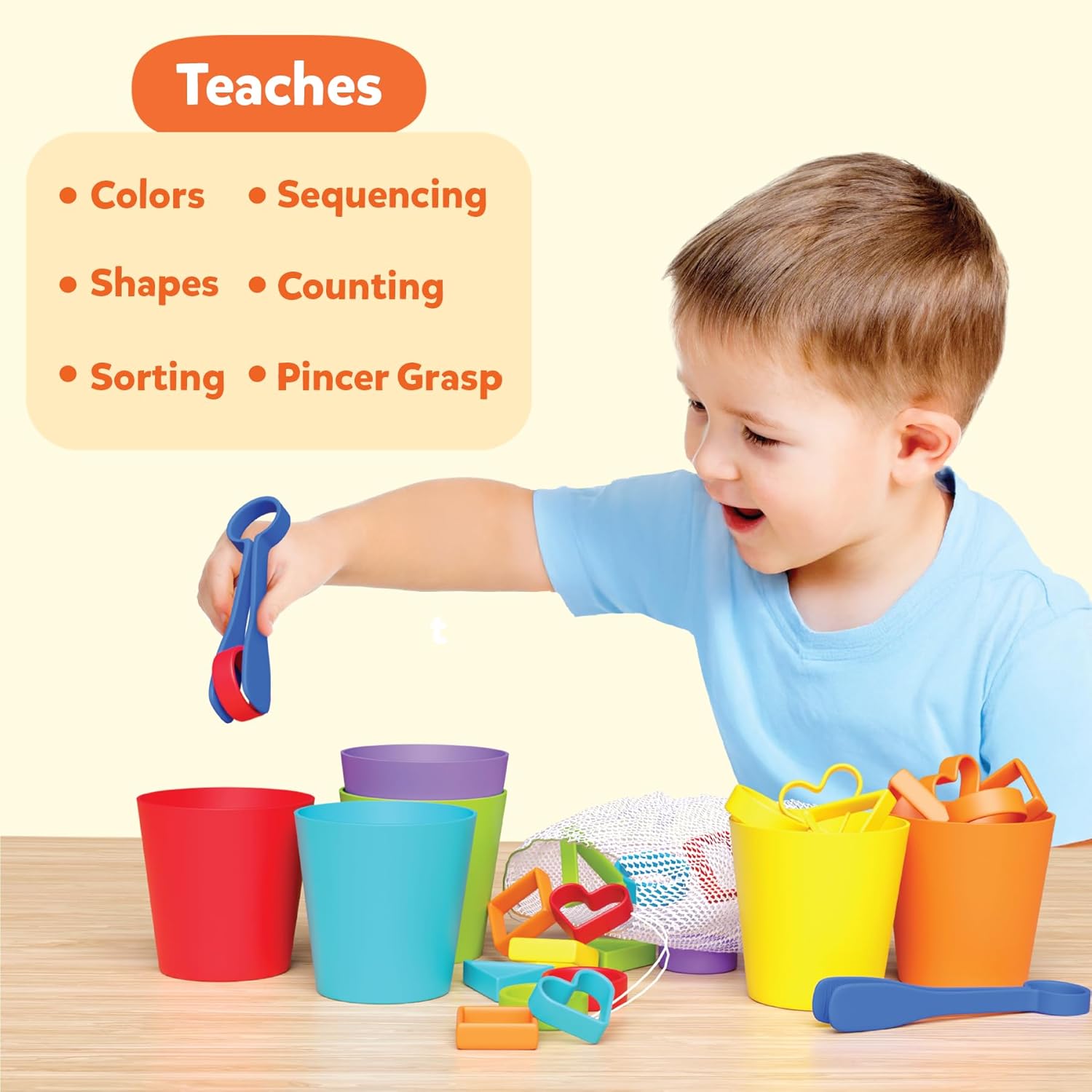 Skillmatics Silicone Rainbow Sorting Board Game - Learning & Educational Toy, Sorting, Counting & Sequencing Skills, Gift for Toddlers & Preschoolers Ages 3-6