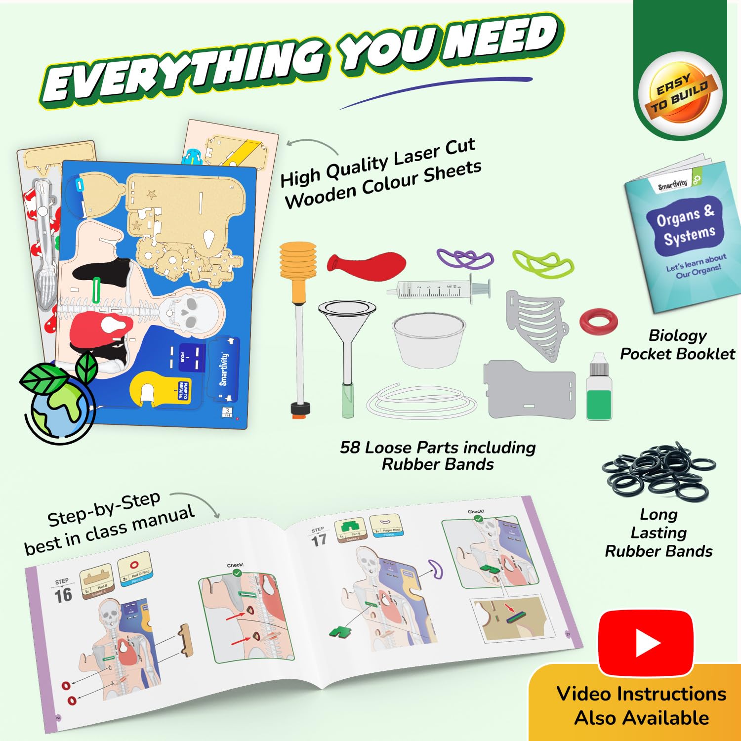 Smartivity Interactive Human Body Model for Kids 8-14 Years I  Birthday/Christmas Gift for Boys & Girls