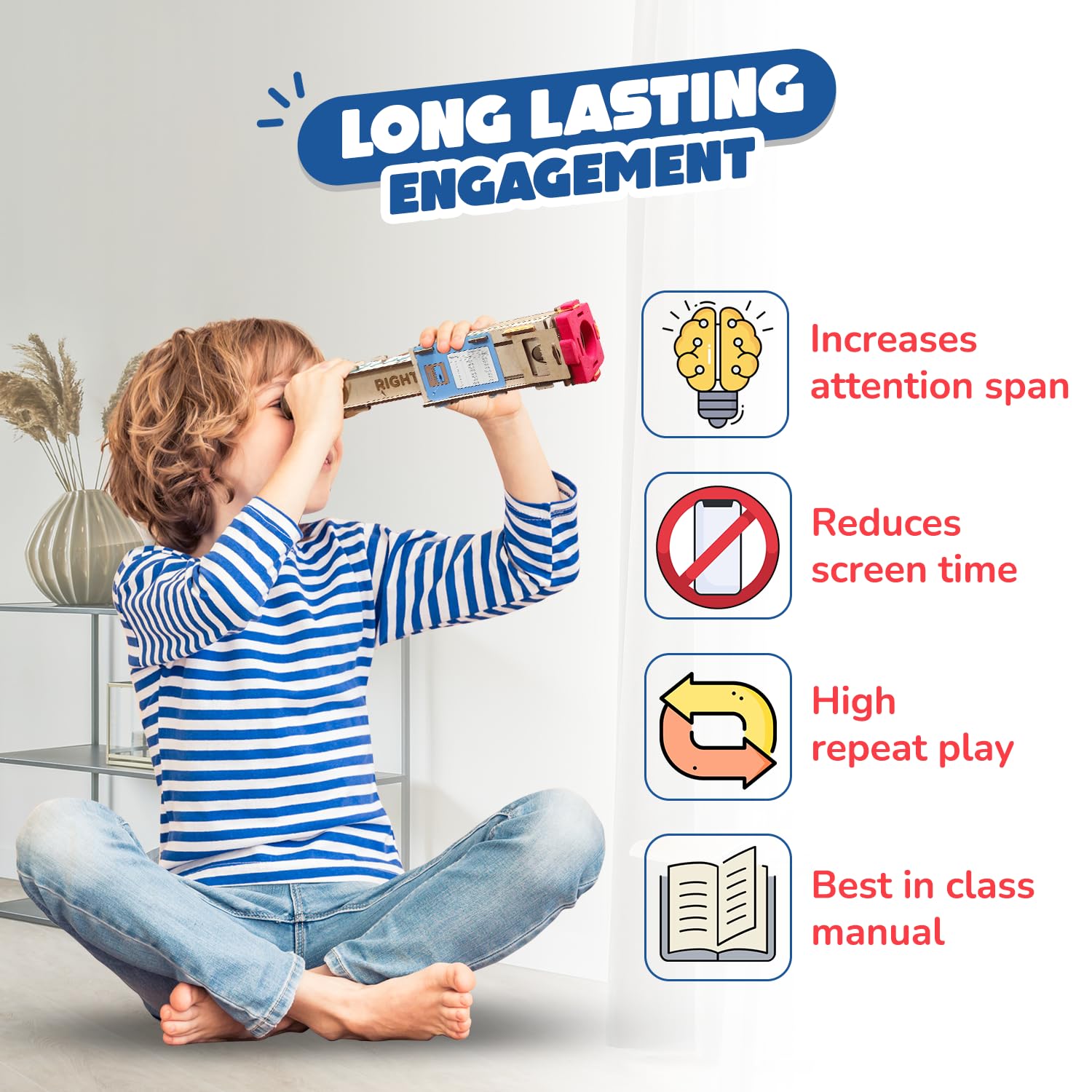 Smartivity Telescope Toy for Kids| Birthday/Christmas Gift for Boys & Girls | DIY Science Toys for Kids 8-14 Years