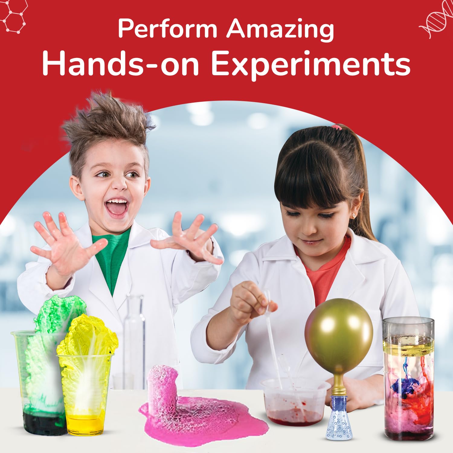 Smartivity My First Science Experiment Kit for Kids 6-14 Years I 50+ Amazing Science Experiments | Christmas/Birthday Gift for Boys &Girls