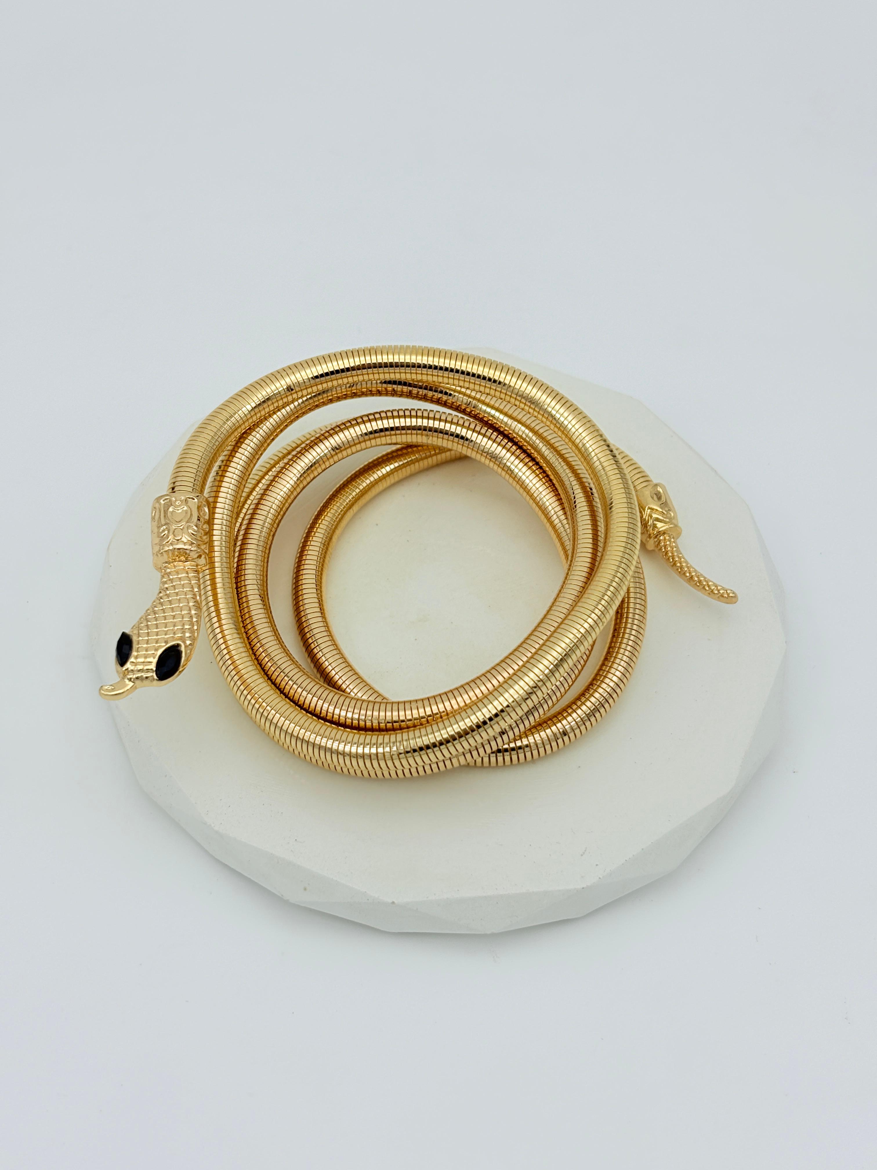 GOLD SNAKE BRACLET | ANTI TARNISH