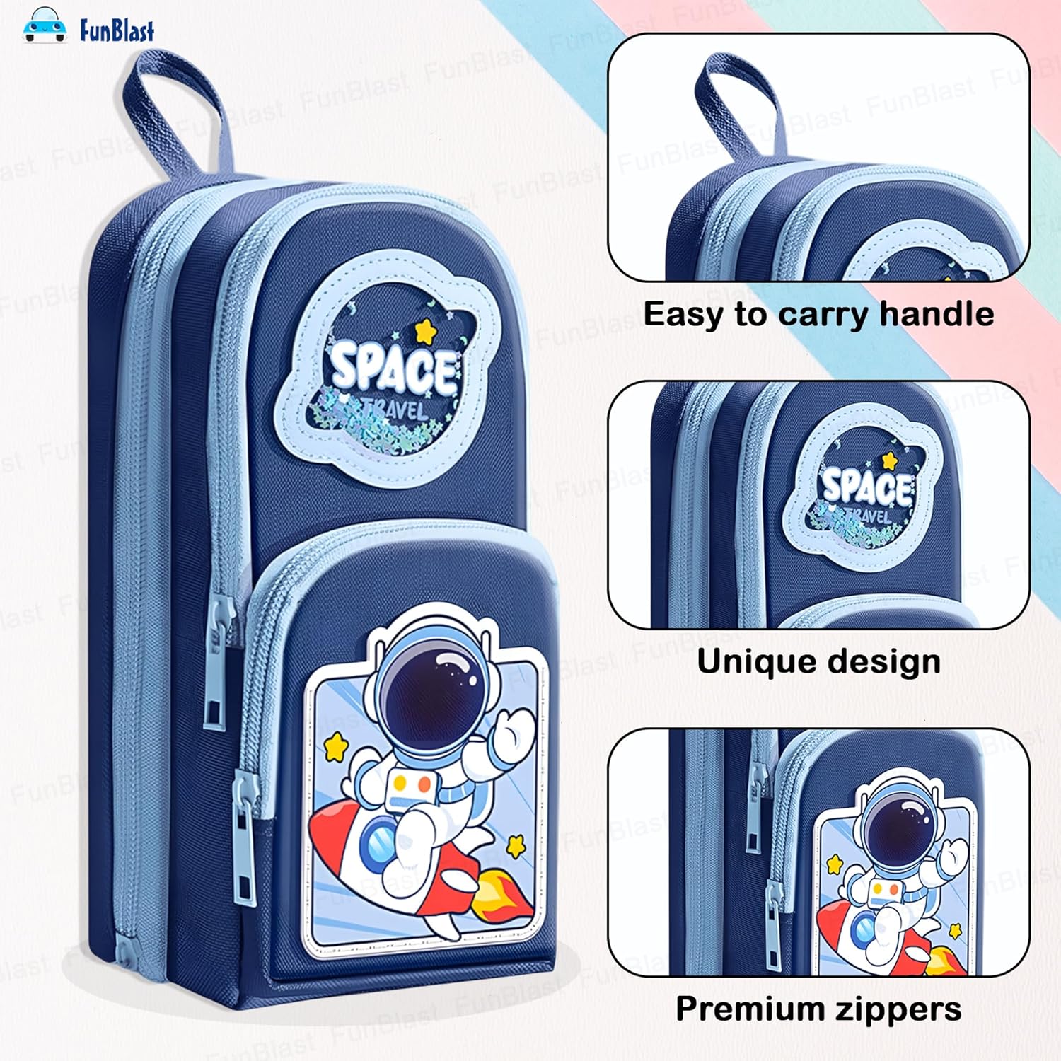 SPACE THEME Kawaii Aesthetic Pencil Case Organizer