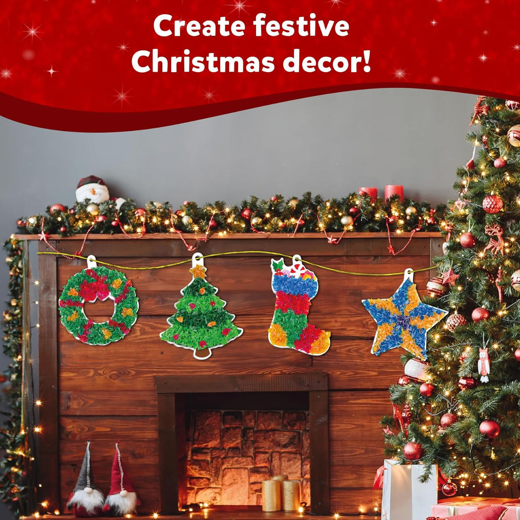Skillmatics Poke-in Art - Christmas Decor, Mess-Free Art for Kids, DIY Craft Kits, Creative Activity, Fine Motor Skills, Gifts for Ages 4-12