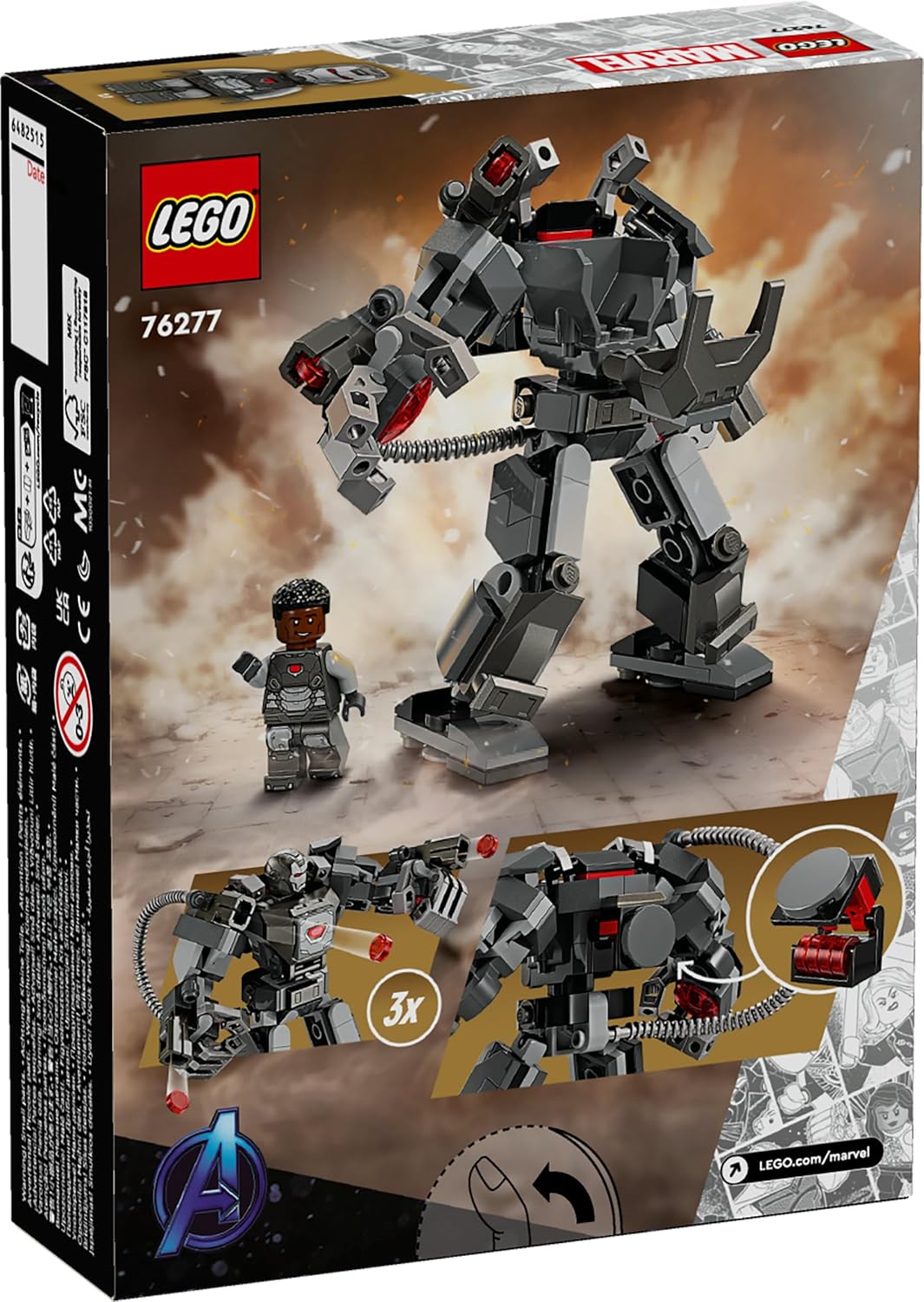 LEGO Marvel War Machine Mech Armor Buildable Warrior Toy 76277