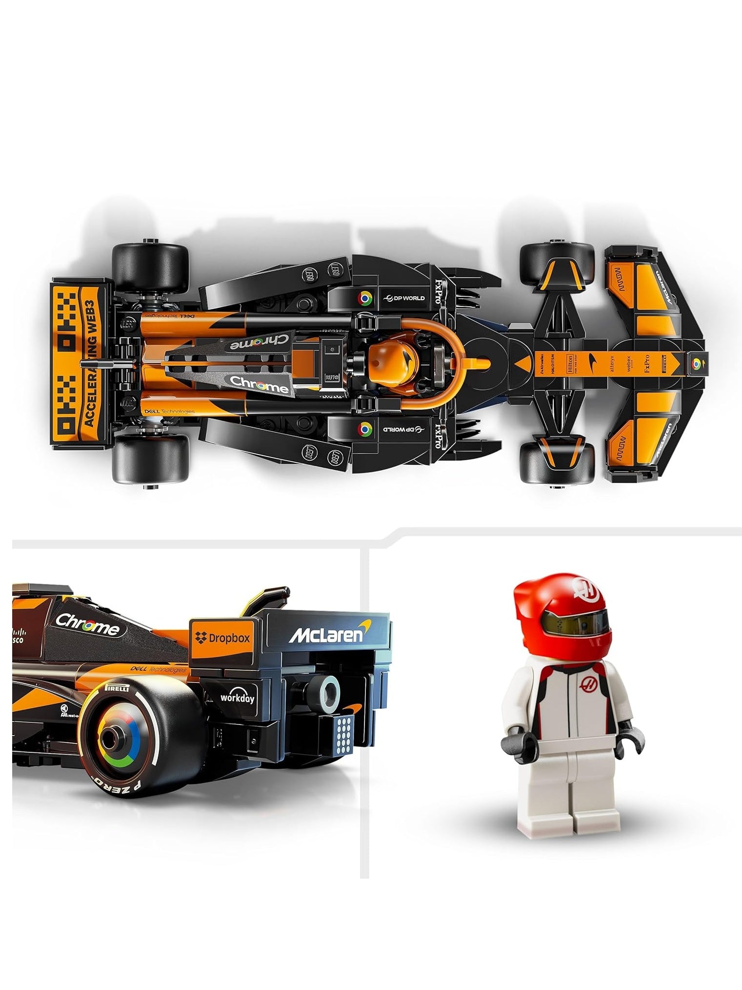 LEGO Speed Champions McLaren F1 Team MCL38 Race Car Vehicle Set 77251 Building Blocks Toys for 10+ Gift for Boys and Girls