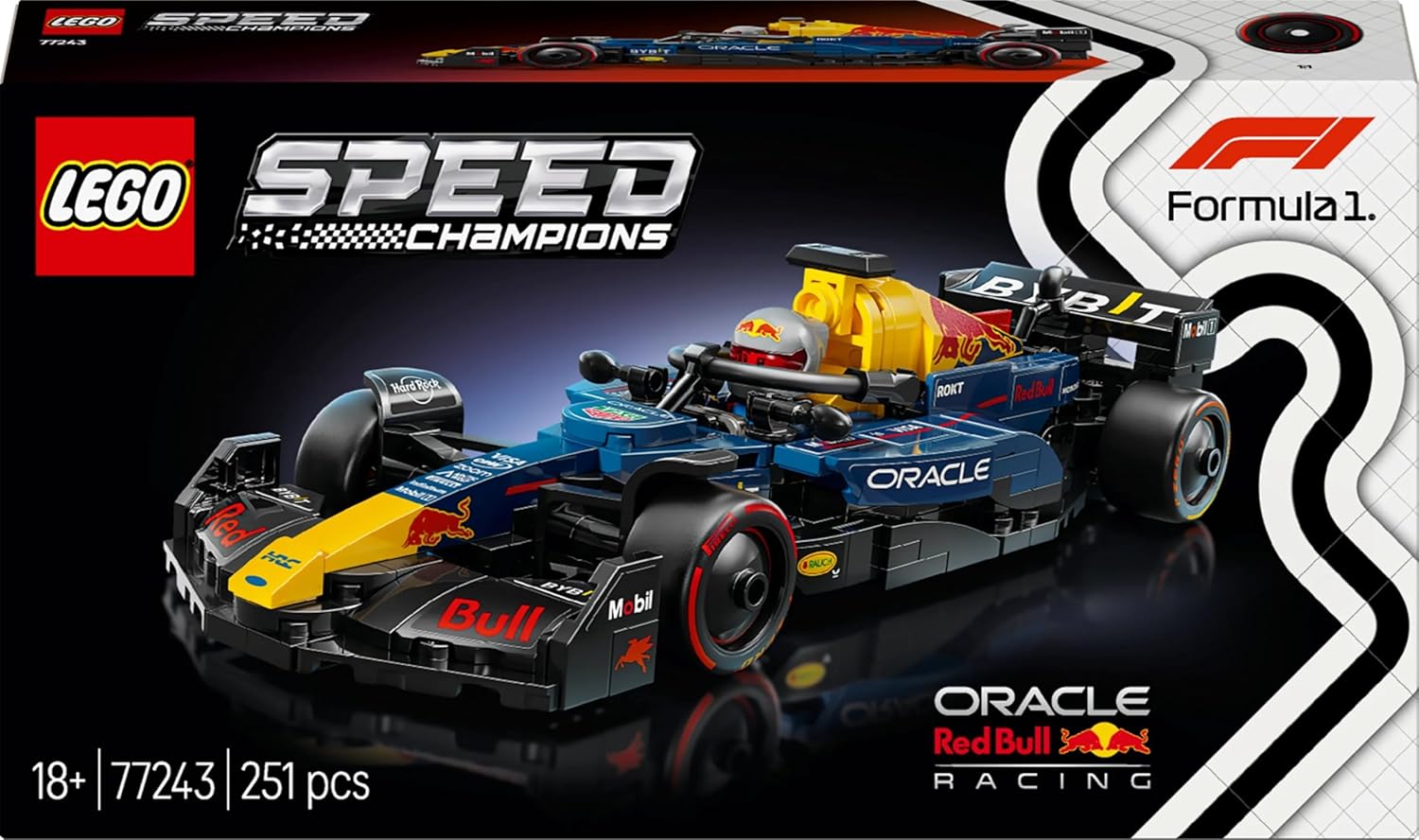 LEGO Speed Champions Oracle Red Bull Racing RB20 F1 Race Car Vehicle Set 77243 Building Blocks for 18+ Gift
