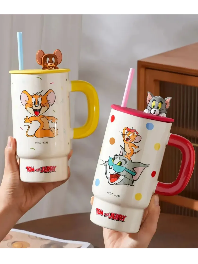 Tom and Jerry Cartoon Mega Ceramic Mugs (850 ml)
