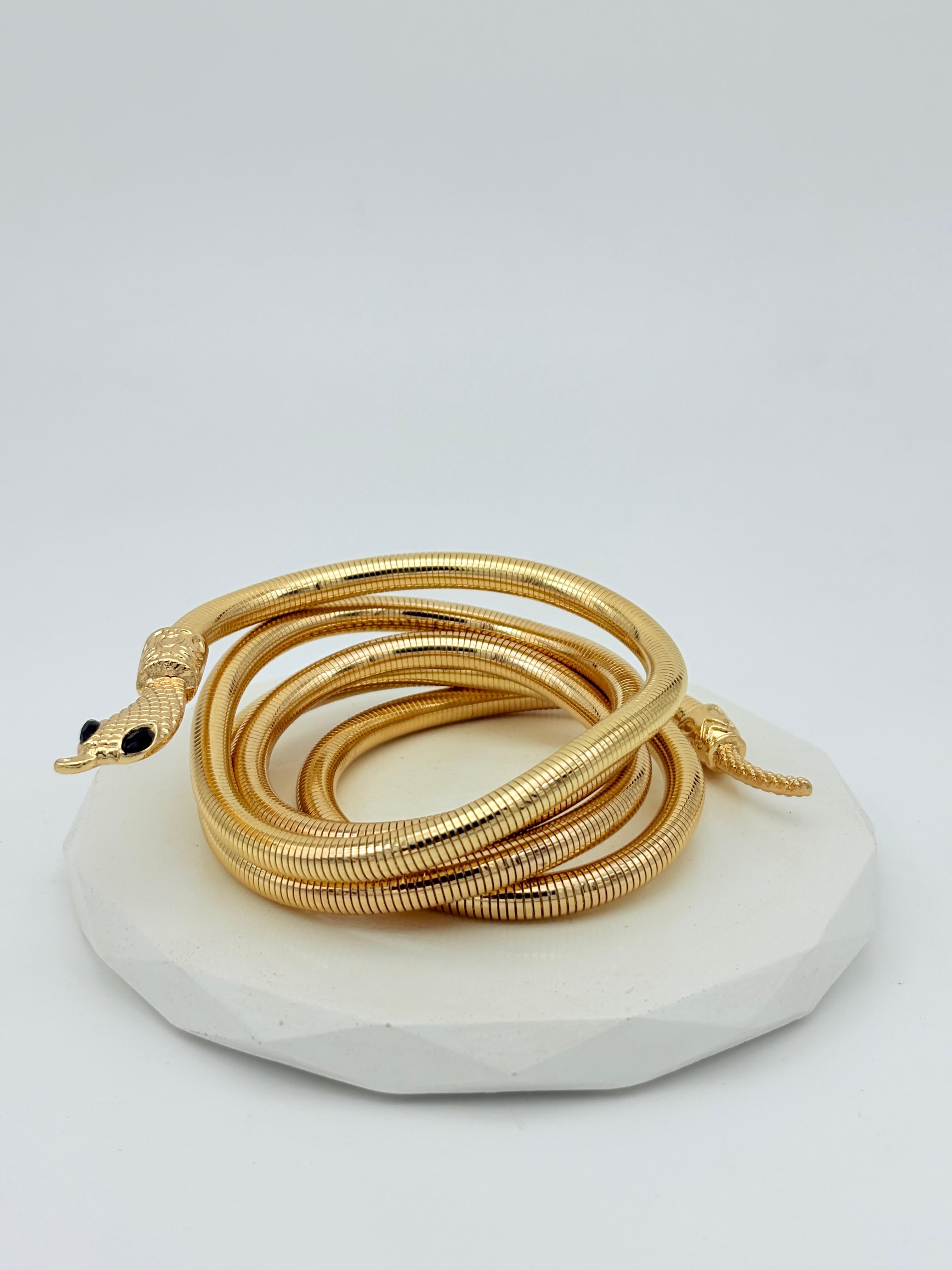 GOLD SNAKE BRACLET | ANTI TARNISH