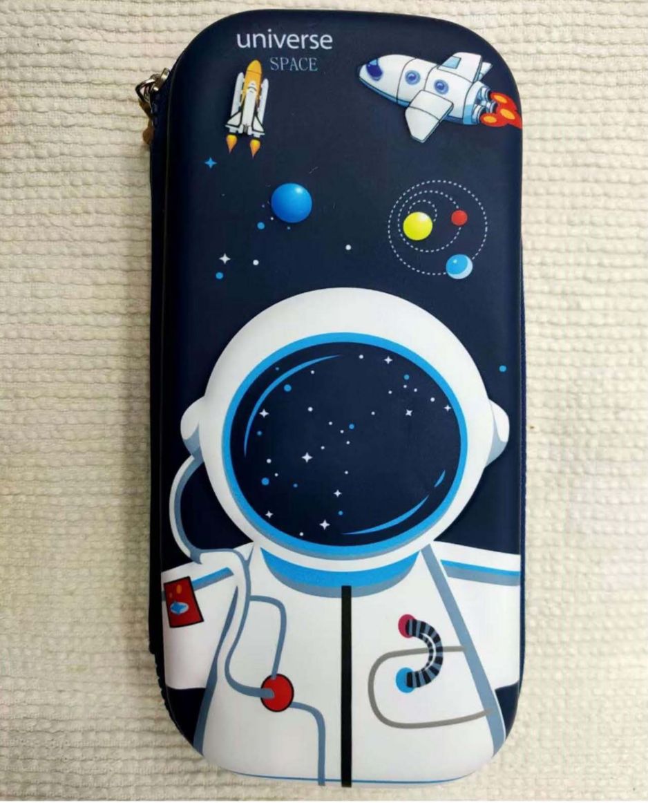 3D Cover Eva Space Astronaut Theme Pencil Case/Pencil Pouch for Students Kids