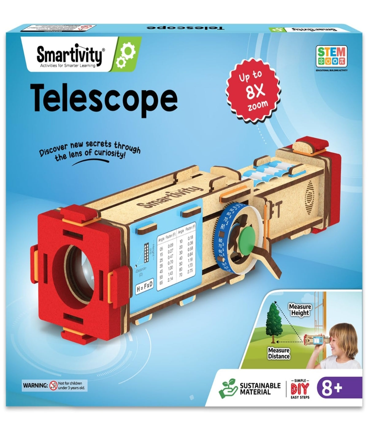 Smartivity Telescope Toy for Kids| Birthday/Christmas Gift for Boys & Girls | DIY Science Toys for Kids 8-14 Years